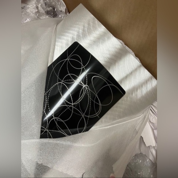 New in box Trifecta Modern Metal Wall Art Extra Large 3 Piece Set W Papers - Picture 5 of 6